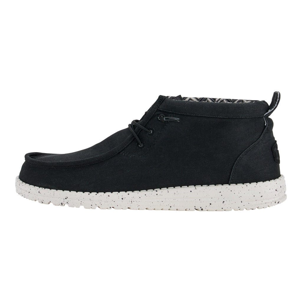Wally Mid Canvas – Black/White