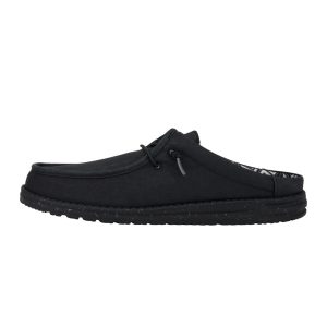 Wally Slip Stretch Canvas – Black/Black