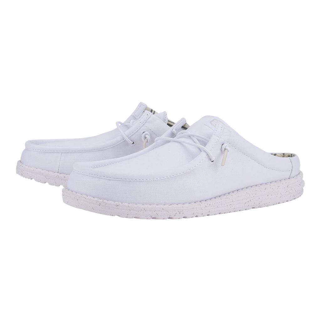 Wally Slip Stretch Canvas – White/White - Image 3
