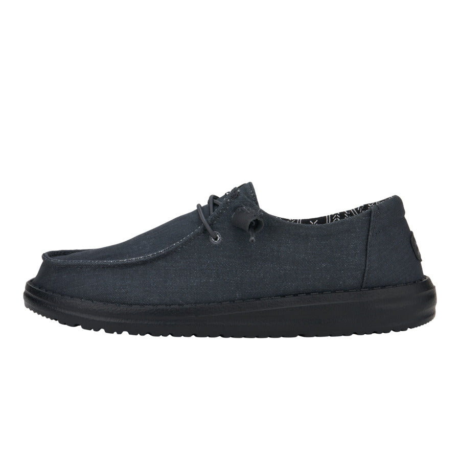 Wendy Stretch Canvas Wide – Black/Black