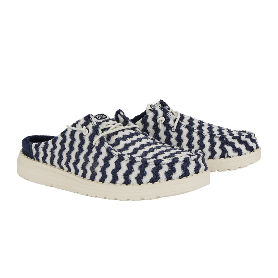 Wendy Slip Terry Stripe – Navy Blazer/Egret - Image 2