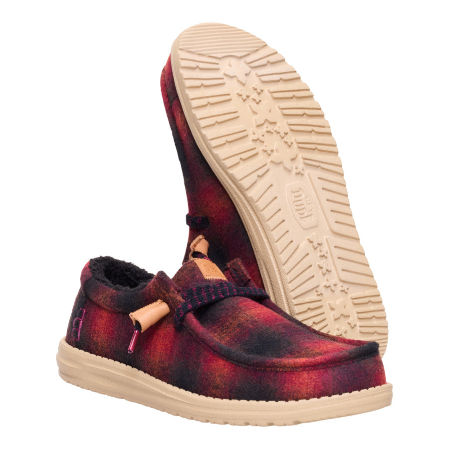 Wally Cozy Plaid – Red Plaid/Black - Image 3