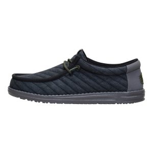 Wally Washed Quilt – Black/Grey
